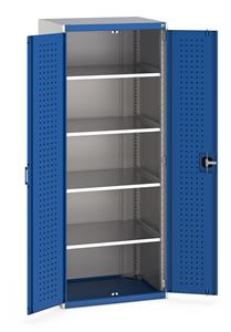Bott Perfo Door Cupboard 800Wx650Dx2000mmH - 4 Shelves Cupboards with Shelves 40/40020117.11 Bott Perfo Door Cupboard 800Wx650Dx2000mmH 4 Shelves.jpg
